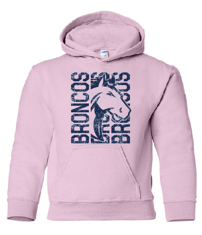 NBE Broncos Youth Hooded Sweatshirt