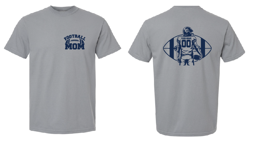 NB Youth Football Custom Football Mom Short or Long Sleeve