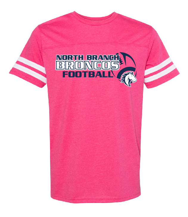 NB Youth Football Youth and Adult Pink Jersey Tee