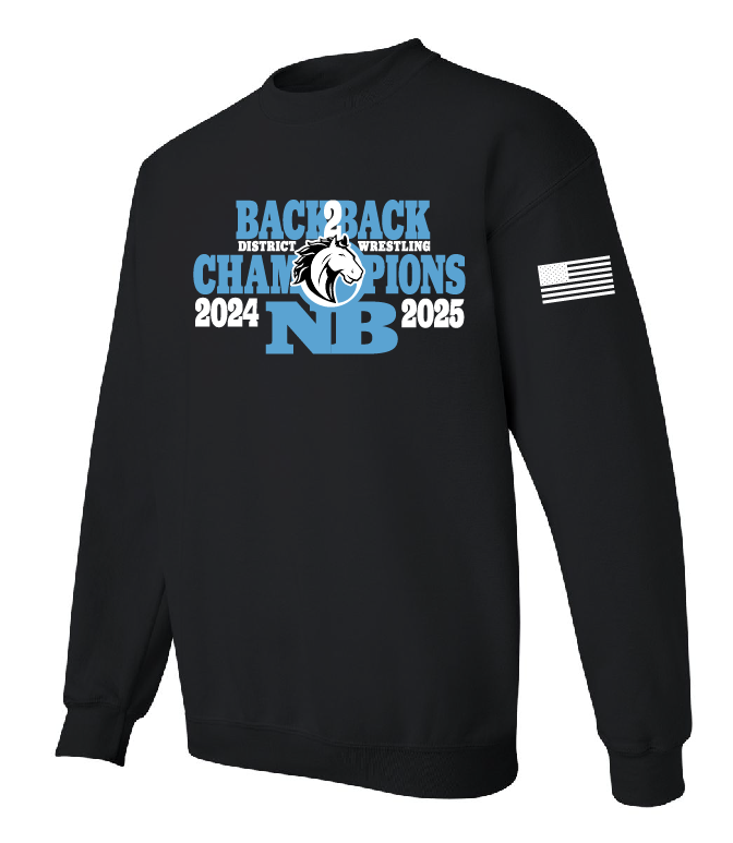 NB Wrestling District Champion Crewneck