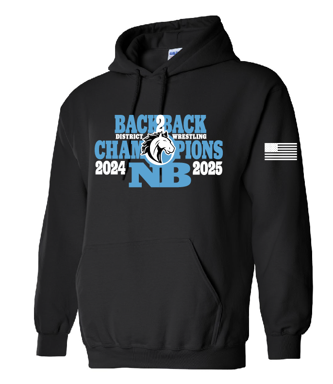 NB Wrestling District Champion Hooded Sweatshirt
