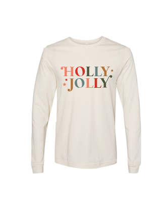 Holly Jolly Adult Short or Long Sleeve T-Shirt
