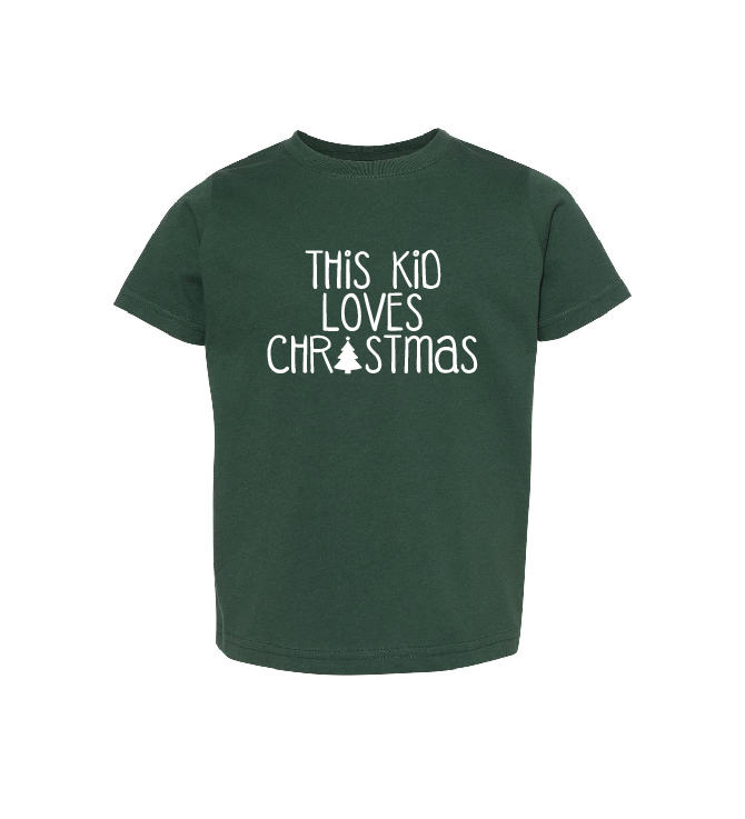 This Kid Loves Christmas Kids Short and Long Sleeve Shirt