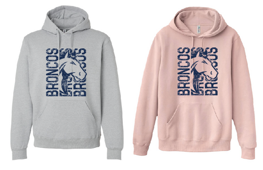 NBE Broncos Adult Hooded Sweatshirt
