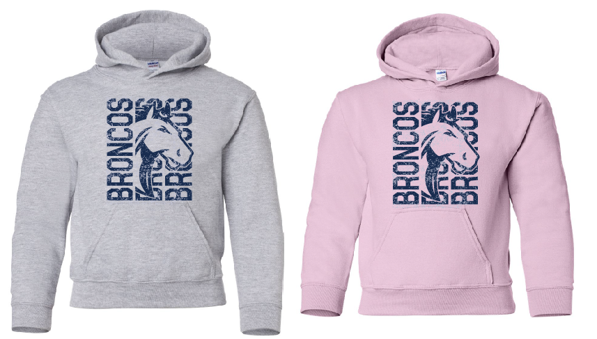 NBE Broncos Youth Hooded Sweatshirt