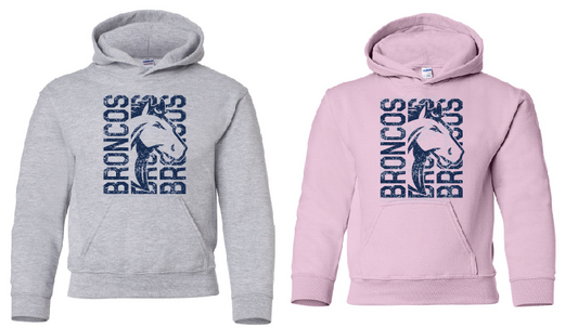 NBE Broncos Youth Hooded Sweatshirt