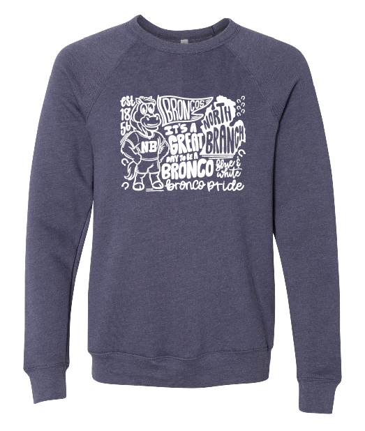 NBE Go Broncos Adult Crewneck