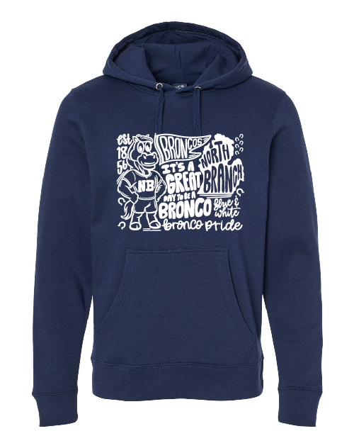 NBE Go Broncos Adult Hooded Sweatshirt