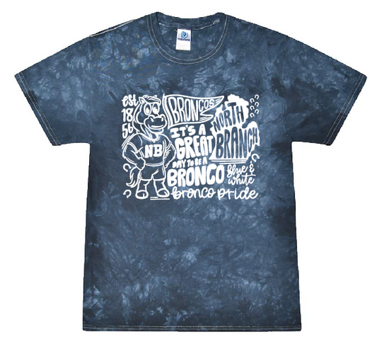 NBE Go Broncos Youth and Adult Tie Dye Short Sleeve