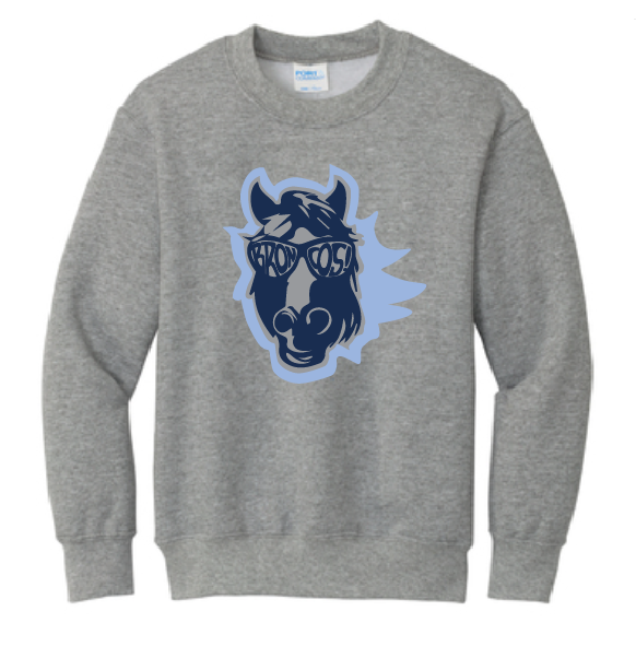 NB Elementary Bronco Youth Crewneck Sweatshirt