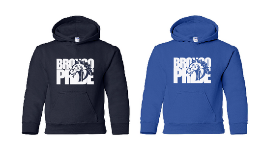 NB Elementary Bronco Pride Youth Hooded Sweatshirt