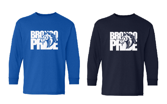 NB Elementary Bronco Pride Youth Long Sleeve