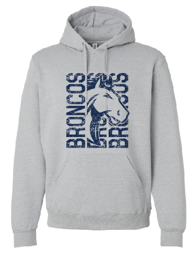 NBE Broncos Adult Hooded Sweatshirt