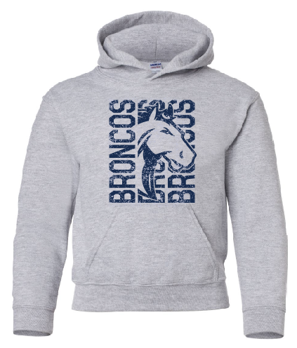 NBE Broncos Youth Hooded Sweatshirt