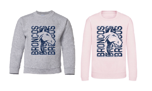 NBE Broncos Youth Crewneck Sweatshirt
