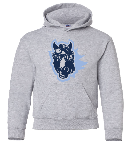 NB Elementary Bronco Youth Hooded Sweatshirt