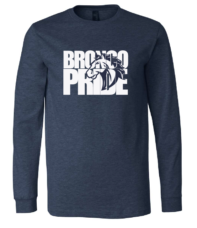 NB Elementary Bronco Pride Adult Long Sleeve