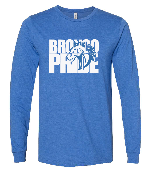 NB Elementary Bronco Pride Adult Long Sleeve