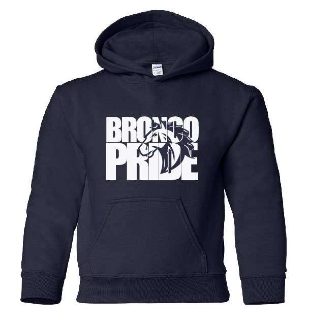 NB Elementary Bronco Pride Youth Hooded Sweatshirt