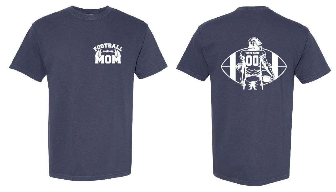 NB Youth Football Custom Football Mom Short or Long Sleeve