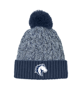 NB Youth Football Embroidered Marled Knit Beanie