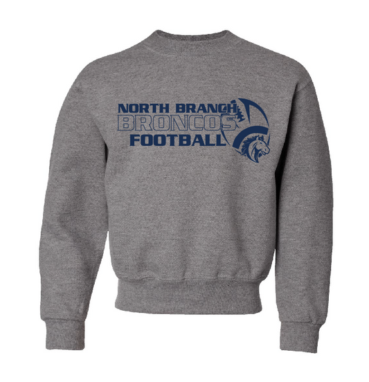 NB Youth Football Youth Jerzee Crewneck Sweatshirt