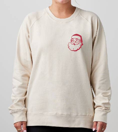 Santa Embroidered Crewneck