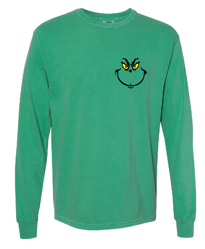 NEW The Grinch Youth & Adult Embroidered and Printed Shirt