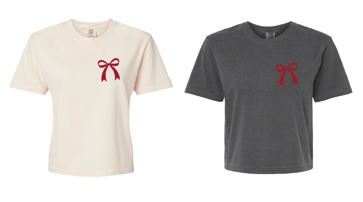 Bow Puff Screen Print Shirt