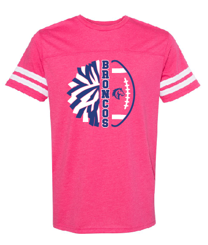 NB Youth Football Adult Pink Cheer Jersey Tee