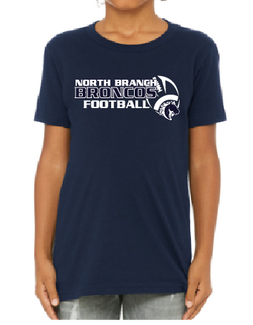 NB Youth Football Youth Bella Canvas Short Sleeve