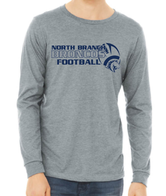 NB Youth Football Adult Bella Canvas Long Sleeve