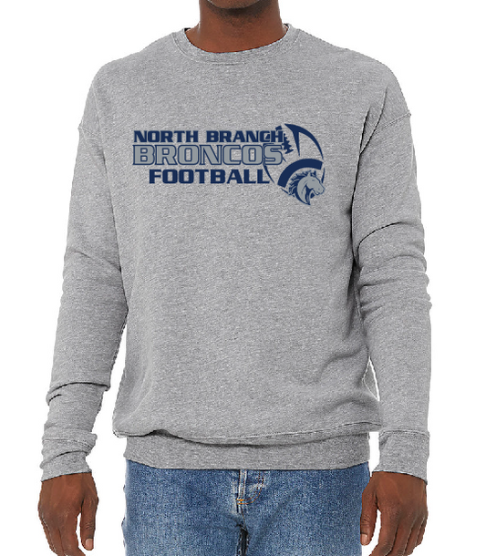 NB Youth Football Adult Bella Canvas Crewneck Sweatshirt