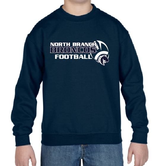 NB Youth Football Youth Jerzee Crewneck Sweatshirt