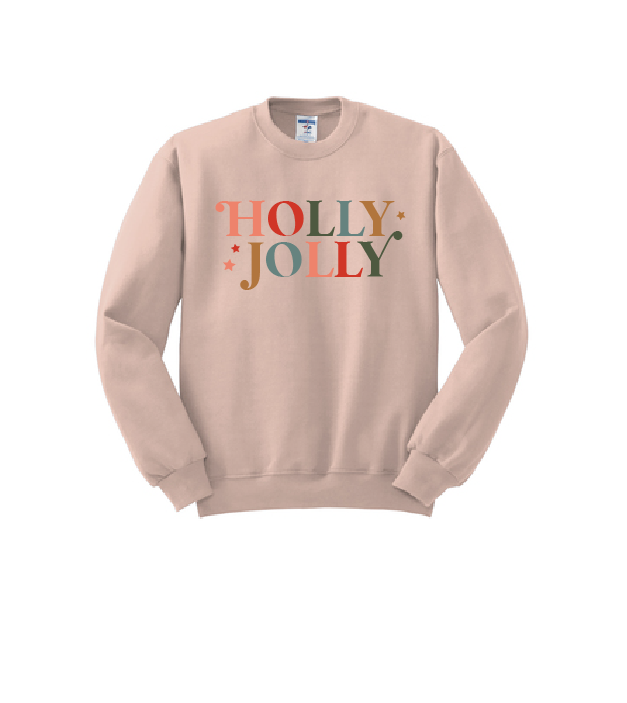 Holly Jolly Adult Crewneck Sweatshirt