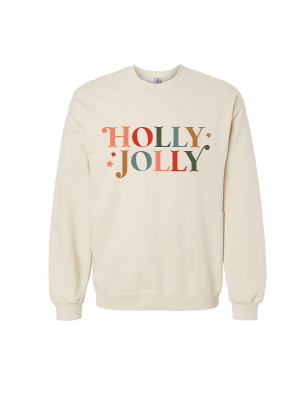 Holly Jolly Adult Crewneck Sweatshirt