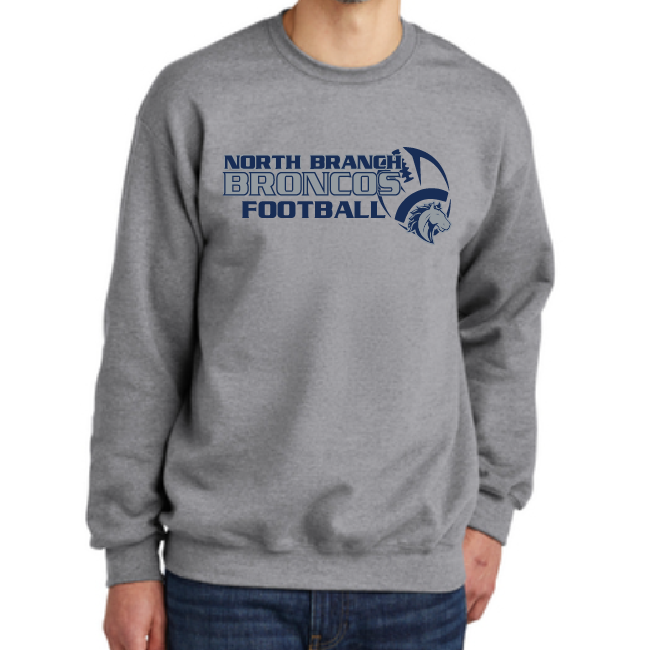 NB Youth Football Adult Gildan Crewneck Sweatshirt