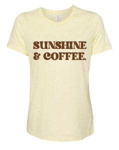 SUNSHINE AND COFFEE SHORT SLEEVE